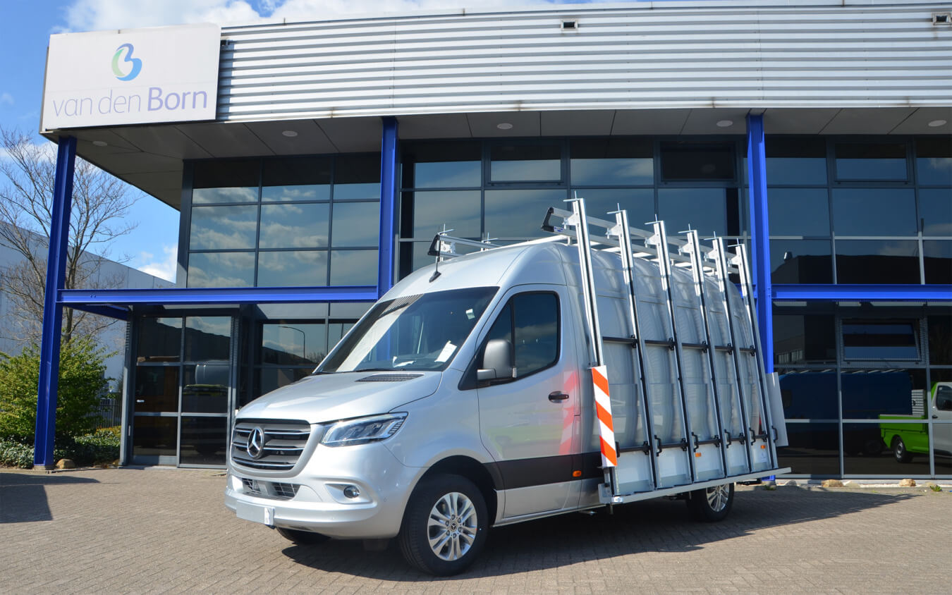 euroborn glasrasteel op Mercedes Sprinter