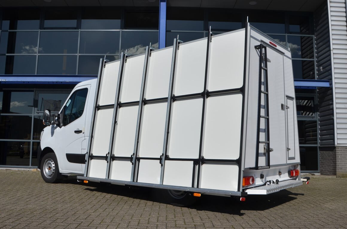 euroborn glasrasteel op chassis