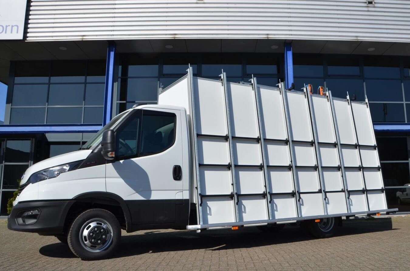 Iveco bedrijfswagens euroborn glasrasteel op chassis cabine