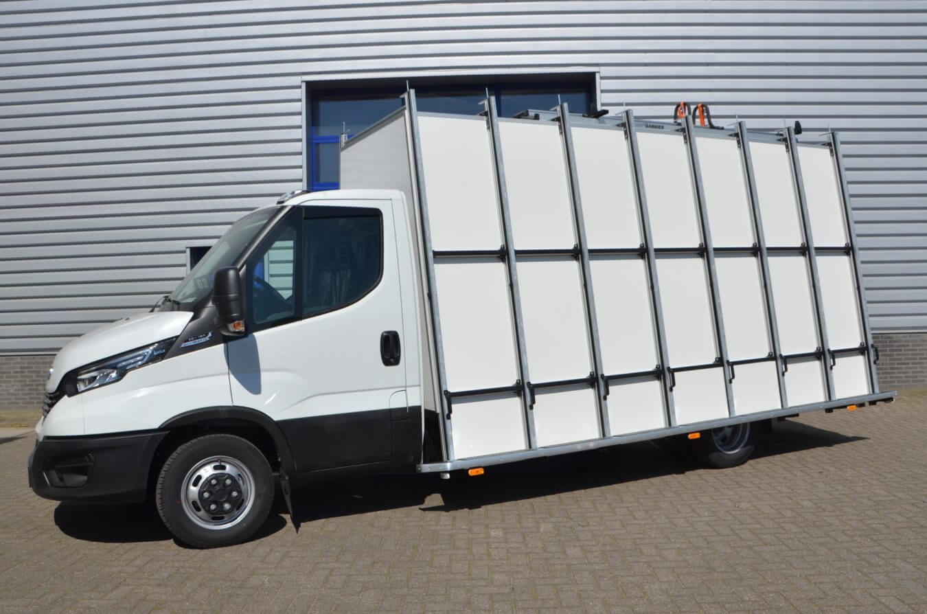 Iveco bedrijfswagenss daily glasrasteel op chassis cabine