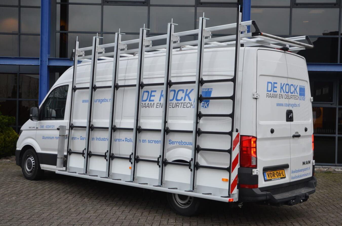 MAN bedrijfswagens euroborn glasrasteel op bestelwagen