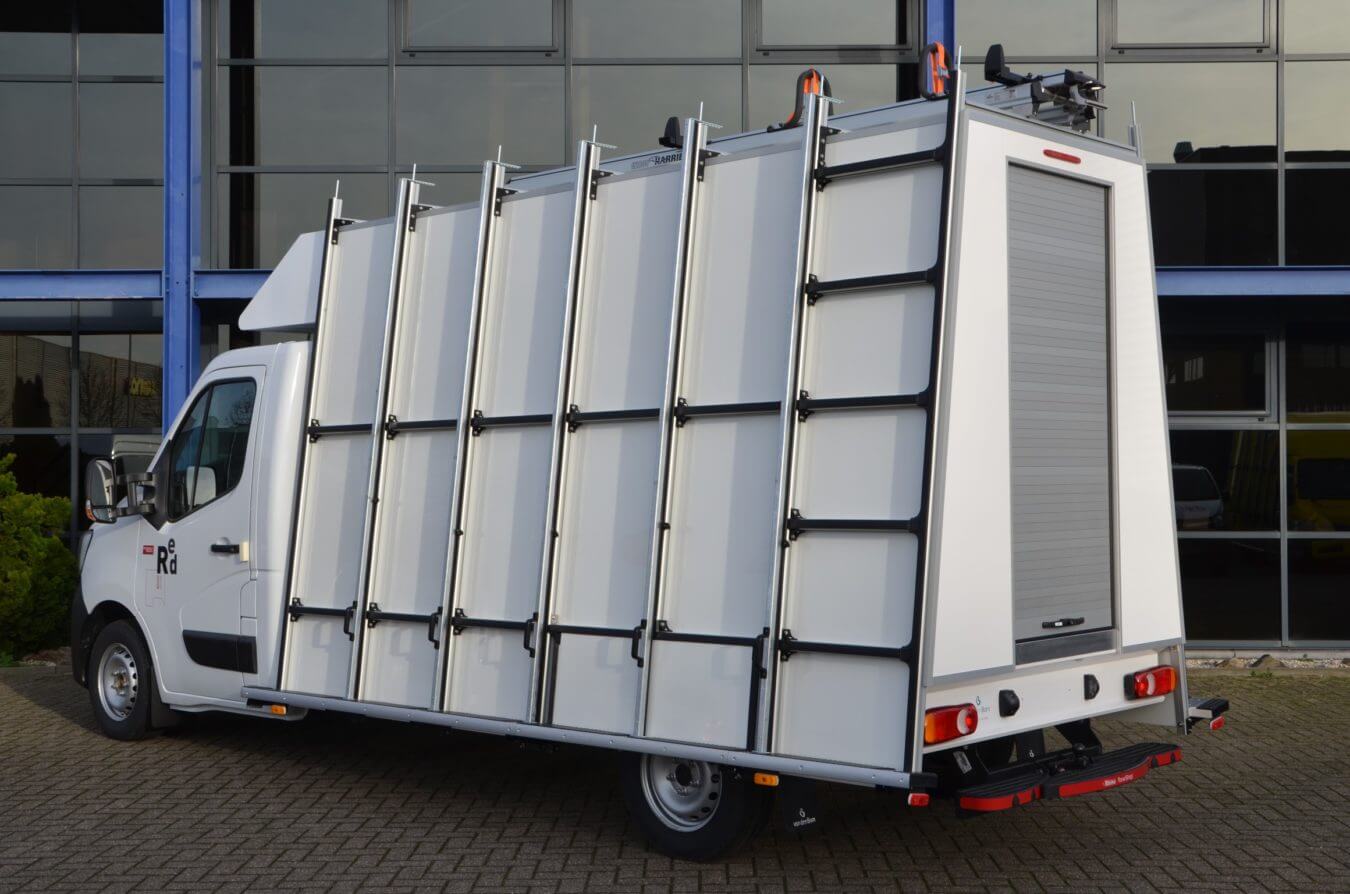 Renault bedrijfswagens euroborn glasrasteel op master chassis cabine