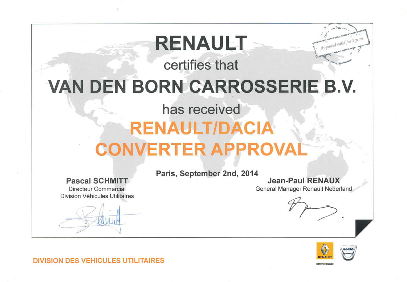 renault converter approval