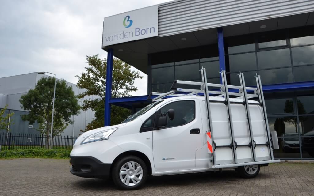 Nissan e-NV200 elektrische bedrijfswagen glasrasteel