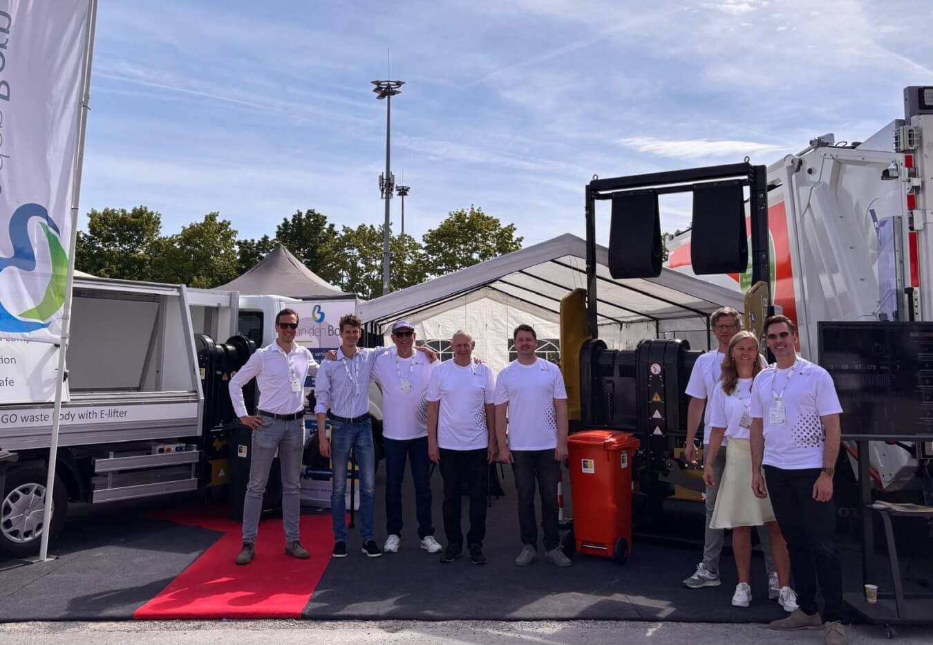 IFAT munchen van den bron carrosserie groepsfoto